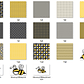 Kit Digital Papéis Abelha Cinza e Amarelo - Thumbnail 2
