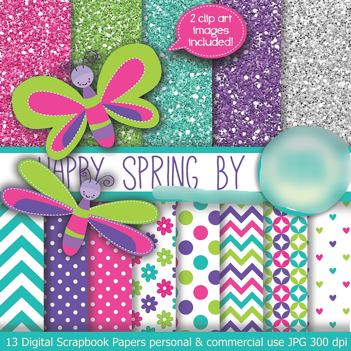 Kit Digital Feliz Primavera 1