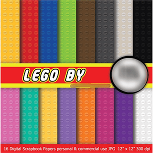 Kit Digital Papéis Lego 