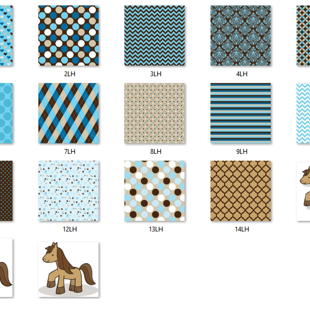 Kit Digital Papéis Cavalinho  2