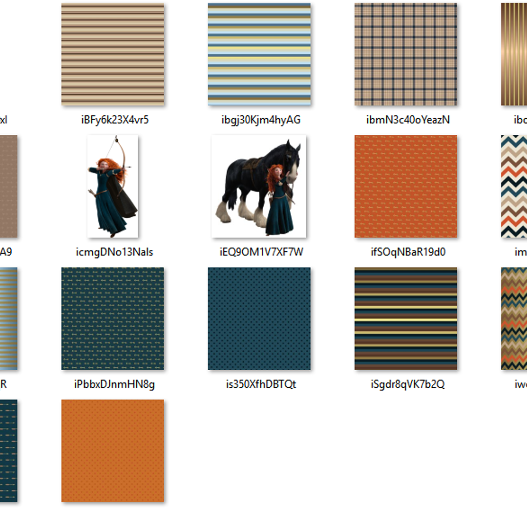 Kit Digital  Papéis Merida 2