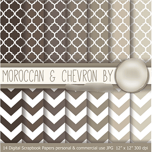 Kit Digital Papéis Trevo de Quatro Folhas 