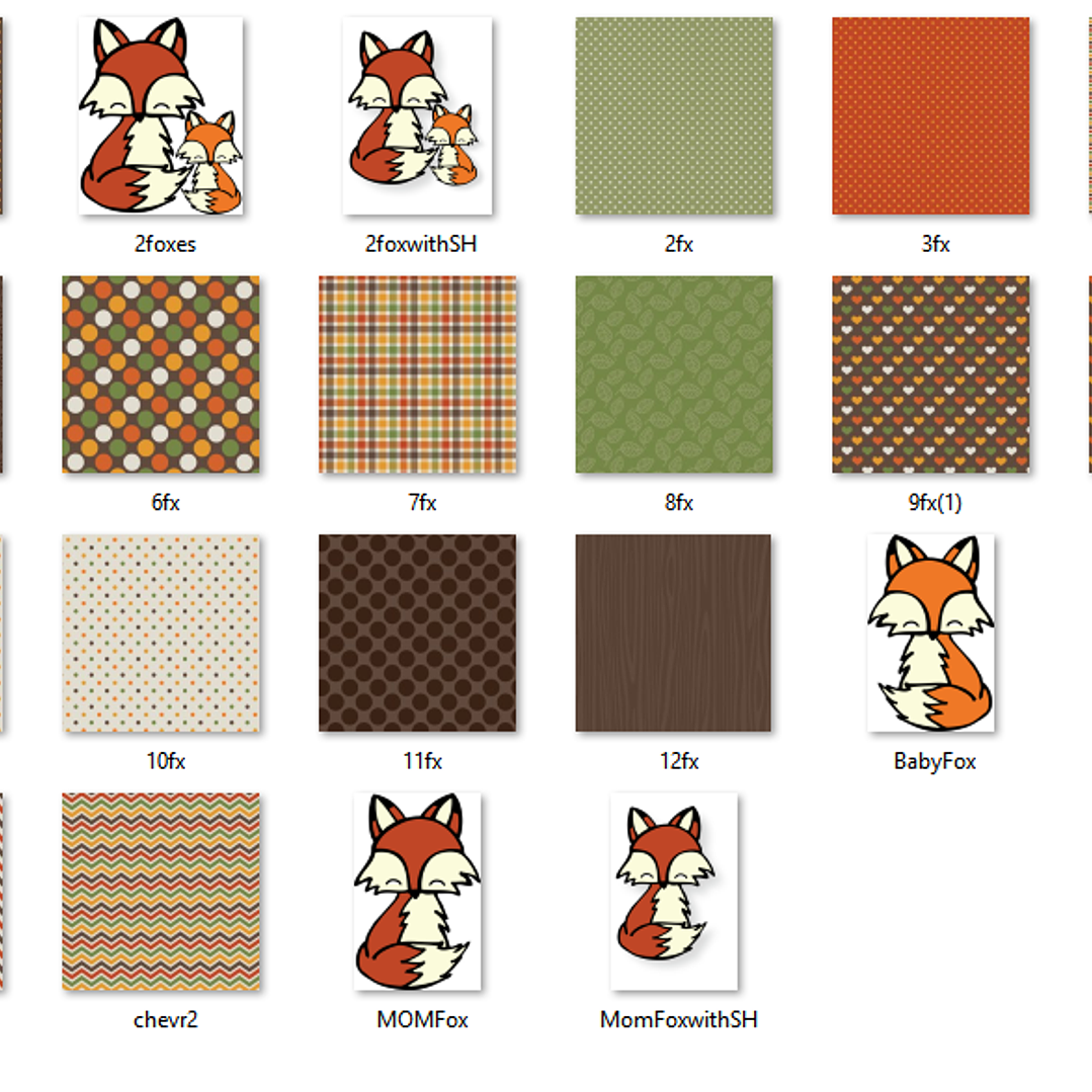 Kit Digital Papéis Raposinha  2