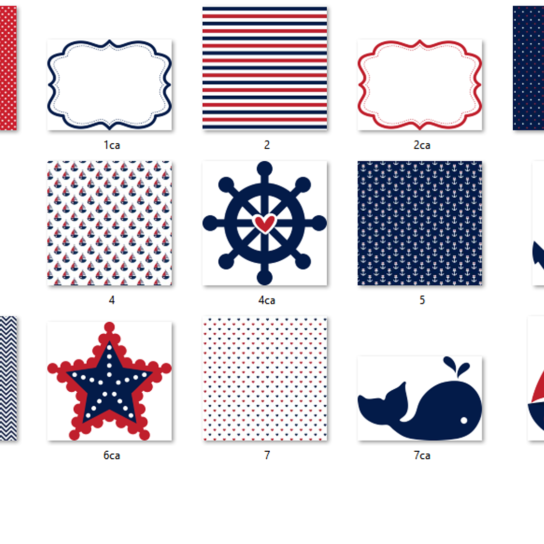Kit Digital Papéis Náutico  2