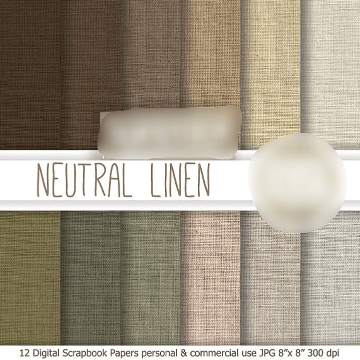 Kit Digital Papéis Neutro Linhas  1