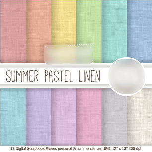 Kit Digital Papéis Pastel Linhas 