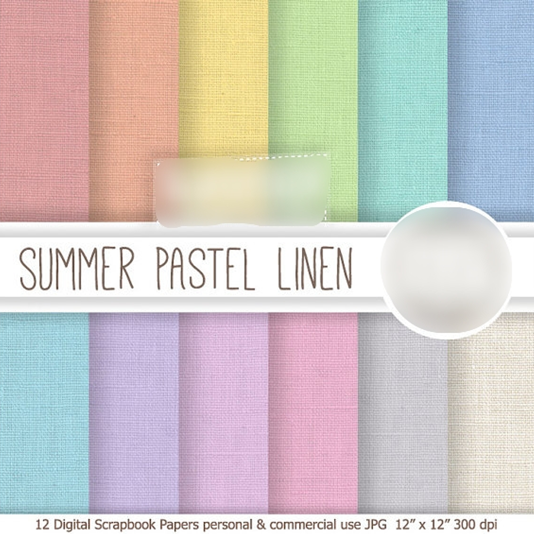 Kit Digital Papéis Pastel Linhas  1