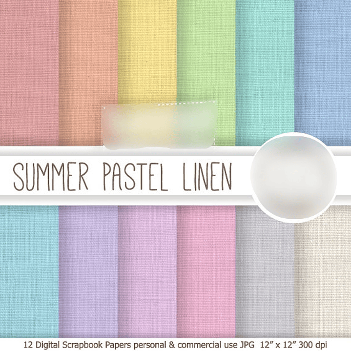 Kit Digital Papéis Pastel Linhas  1