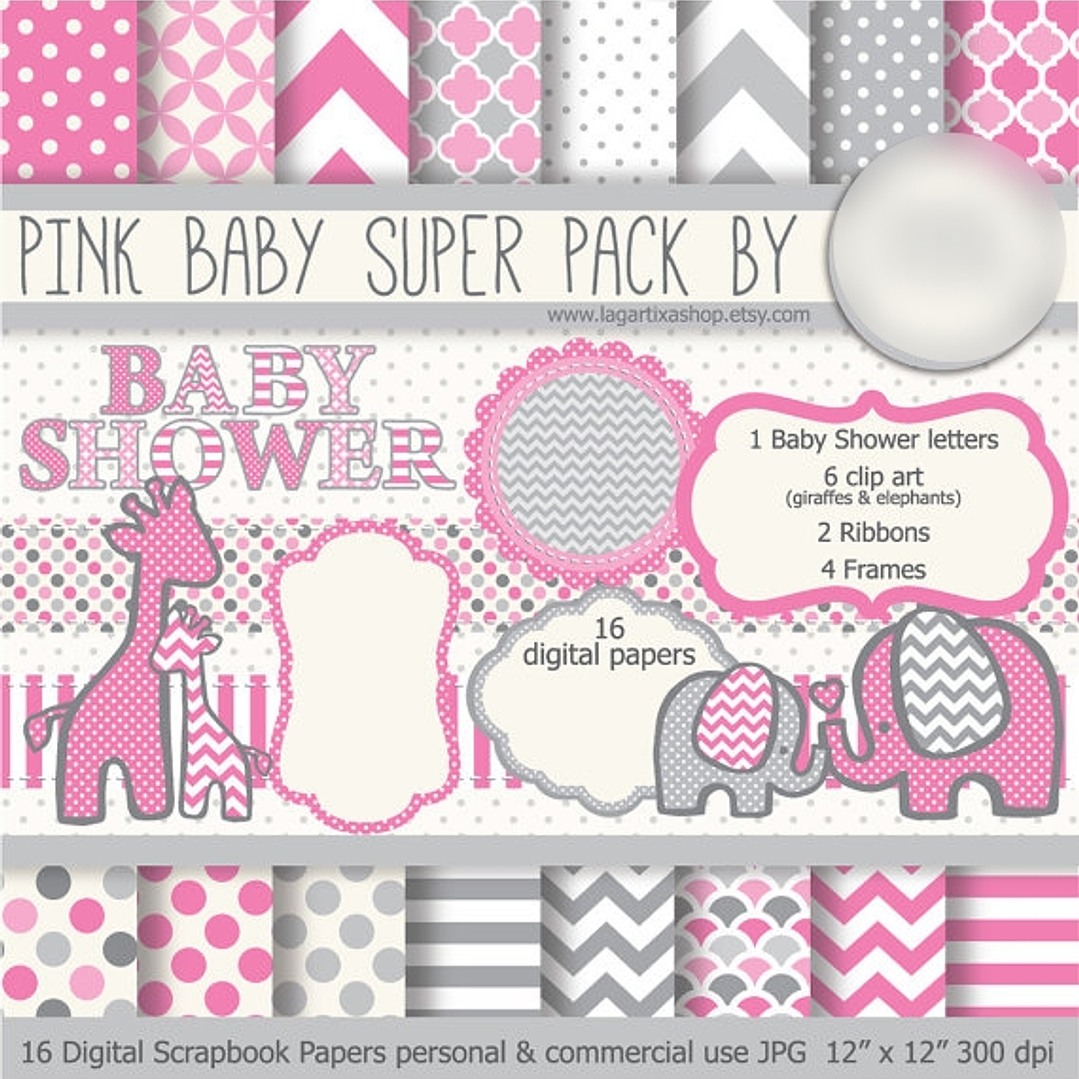 Kit Digital Pink Baby 1