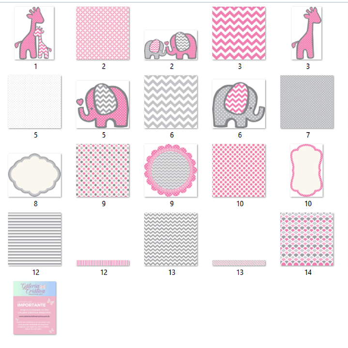 Kit Digital Pink Baby 2