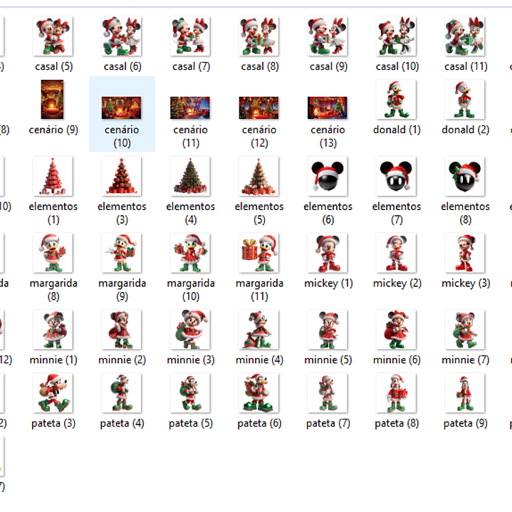 Kit Digital Natal Turma do Mickey - Fanddy  2