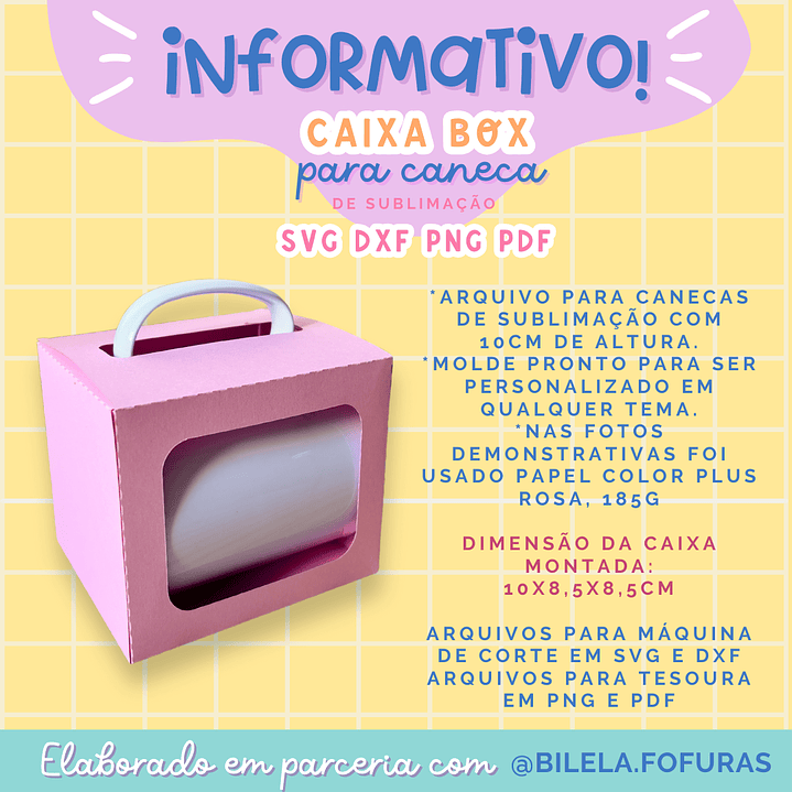 Arquivo caixa box para caneca - ilustracin 2
