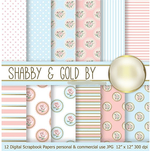 Kit Digital Papéis Gasto e Ouro 