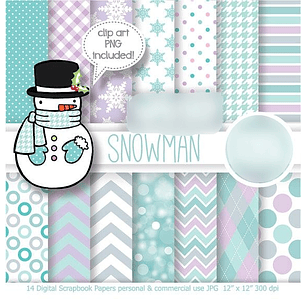 Kit Digital Papéis de Neve 