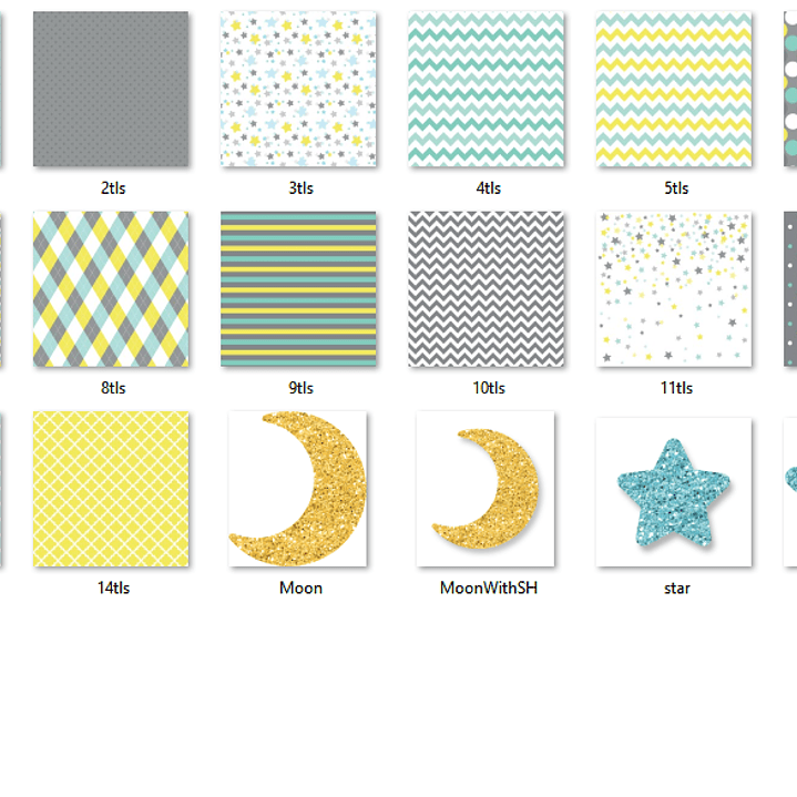 Kit Digital Papéis Brilha Estrelinha  2