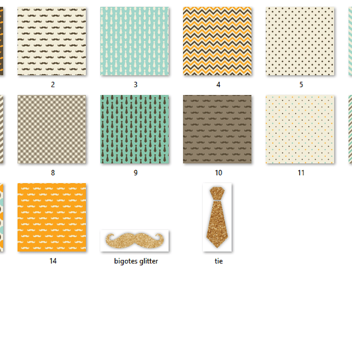 Kit Digital Papéis Menino Vintage  2