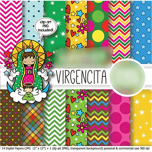 Kit Digital Papéis Virgem Maria