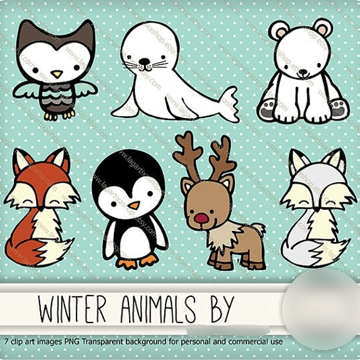 Kit Digital Animais de Inverno  1