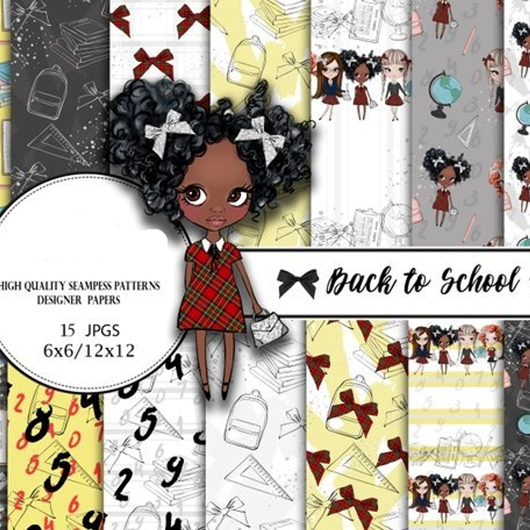 Kit Digital Papéis De Volta á Escola 1