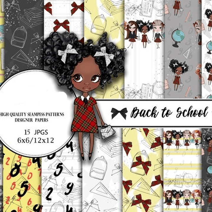Kit Digital Papéis De Volta á Escola 1