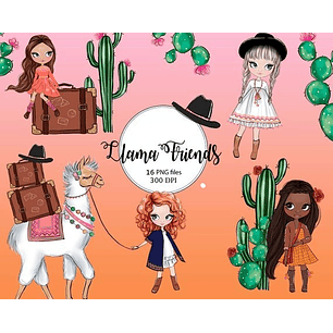 Kit Digital Amigos da Lhama