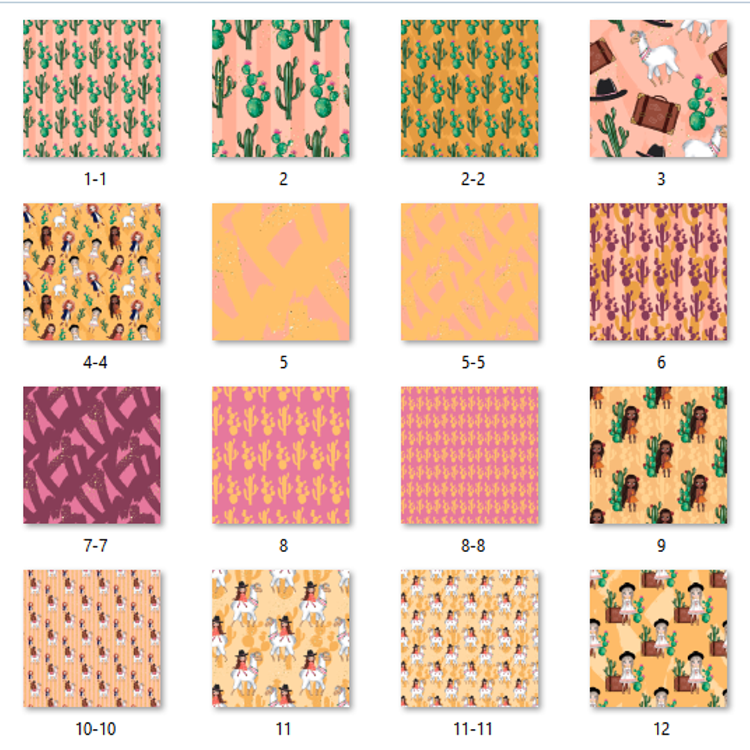 Kit Digital Papéis Amigos da Lhama  2