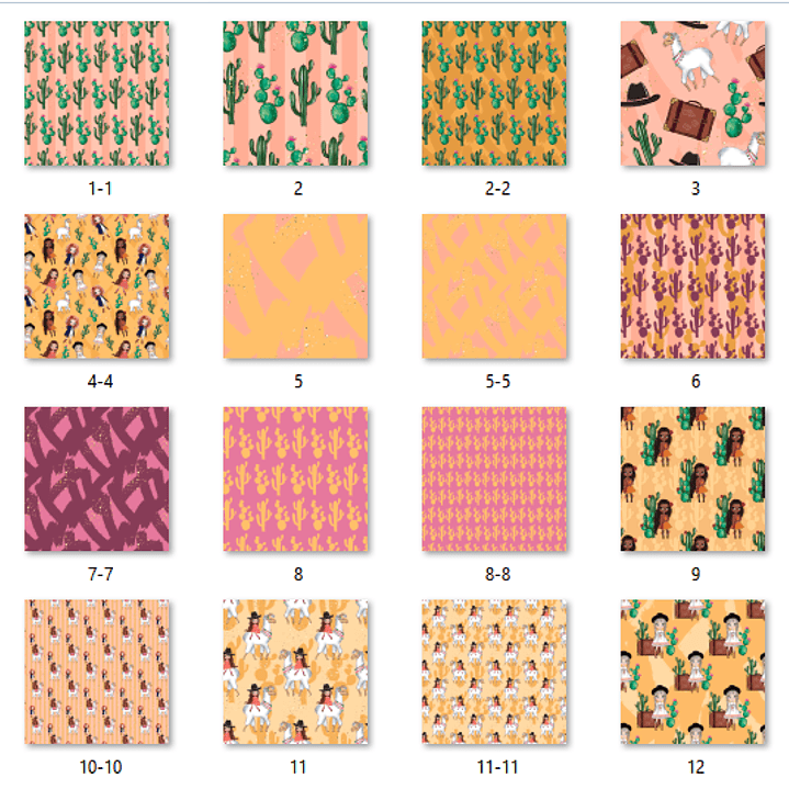 Kit Digital Papéis Amigos da Lhama  2