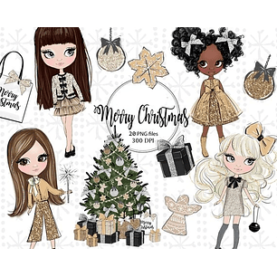 Kit Digital Feliz Natal Branco 