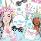 Kit Digital Unicórnio Menina  - Thumbnail 1