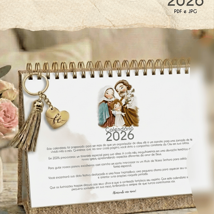 Arquivo Calendário de Mesa Santinhos A5 2026 2