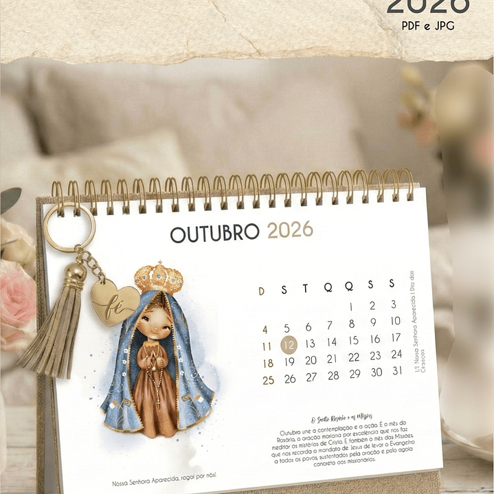 Arquivo Calendário de Mesa Santinhos A5 2026 5