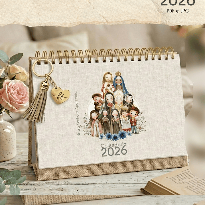 Arquivo Calendário de Mesa Santinhos A5 2026 9