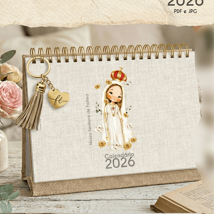 Arquivo Calendário de Mesa Santinhos A5 2026 12