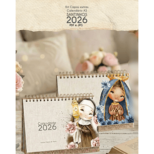 Arquivo Capas Extras + Calendário A5 Santinhos 2026