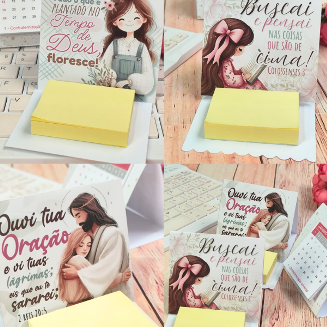 Arquivo Mini Calendário de Mesa Post It  1