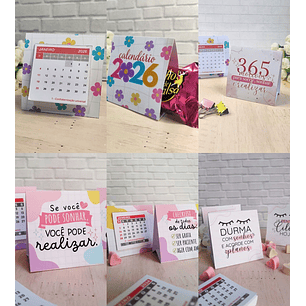 Arquivo Mini Calendário de Mesa 2026