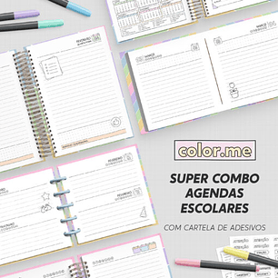 Arquivo Agendas Escolares para Colorir Color Me 2026 