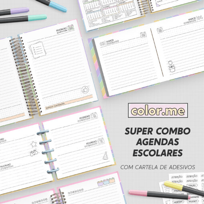 Arquivo Agendas Escolares para Colorir Color Me 2026  1