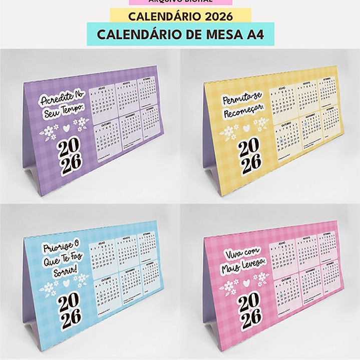 Arquivo Mini Combo Calendários Fofos 2026  3