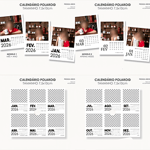 Arquivo Calendário Polaroid 2026 