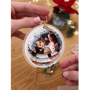 Arquivo Natal Molde Card Globo de Neve