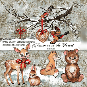 Kit Digital Natal na Floresta 