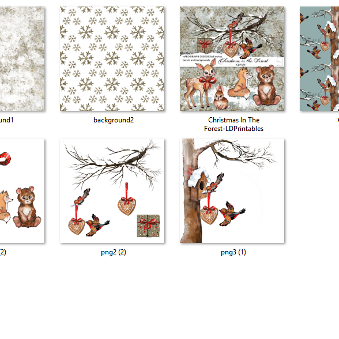 Kit Digital Natal na Floresta  2