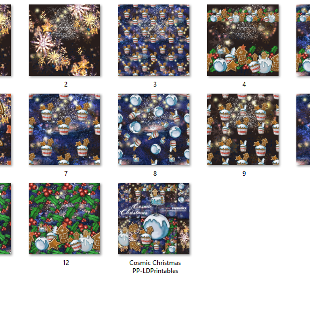 Kit Digital Natal Cósmico  2