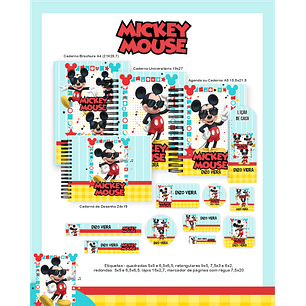 Arquivo Encadernação Escolar 2026 Mickey Mouse