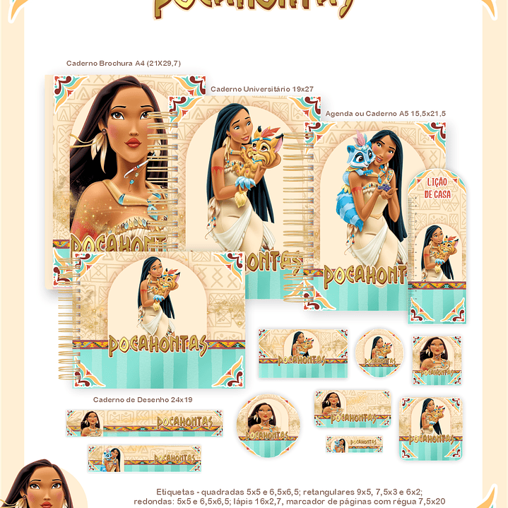 Arquivo Encadernação Escolar 2026 Pocahontas 1