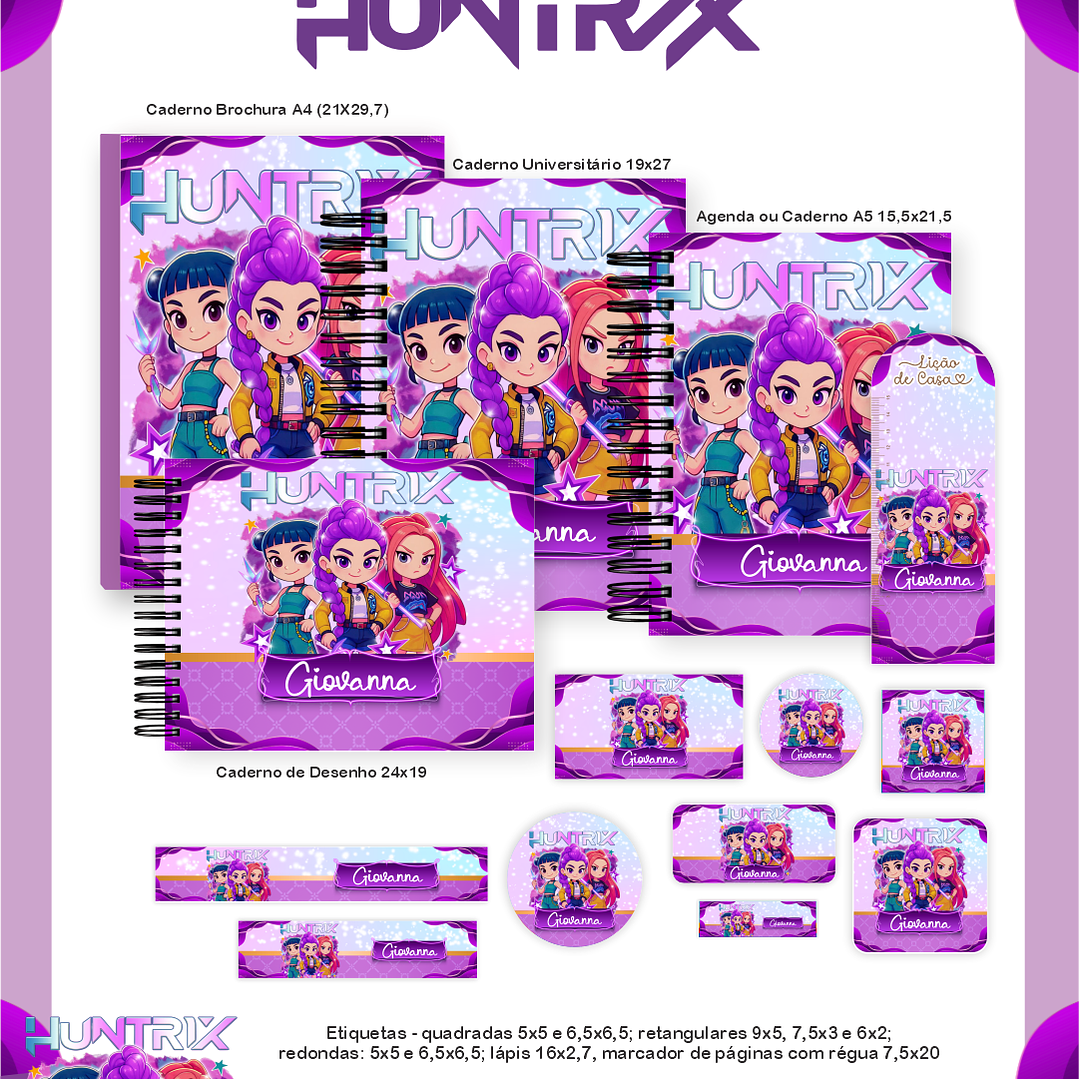 Arquivo Encadernação Escolar 2026 Guerreiras do Kpop  1