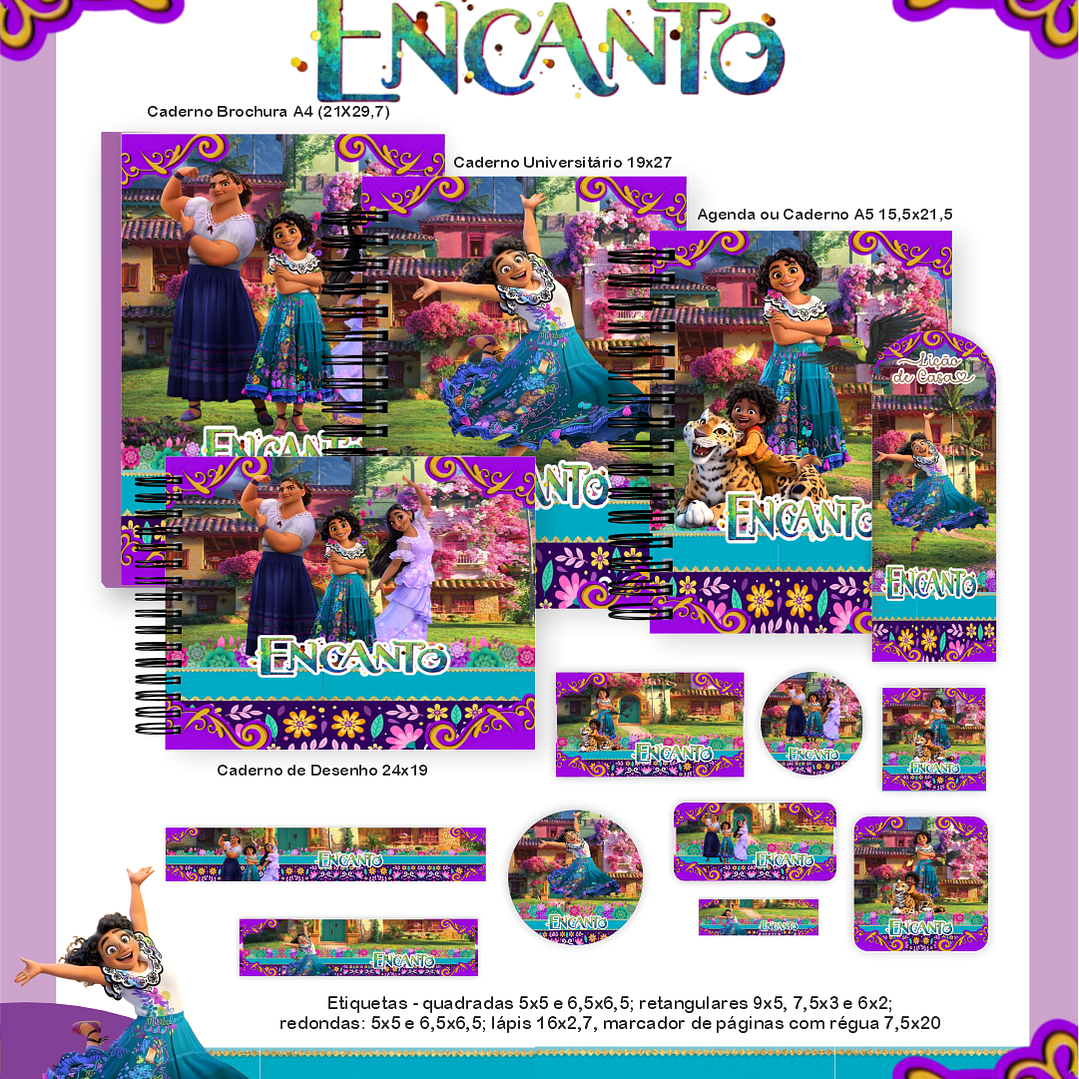 Arquivo Encadernação Escolar 2026 Encanto 1