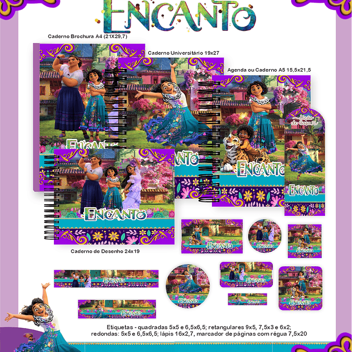 Arquivo Encadernação Escolar 2026 Encanto 1