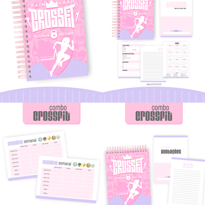 Arquivo Combo Encadernação Crossfit 2026 Feminino  1